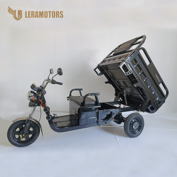 Elektrická nákladní tříkolka Leramotors Cargo G1 1000W - Tuk Tuk Černá