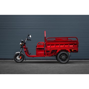 Elektrická nákladní tříkolka Leramotors Cargo G1 1000W - Tuk Tuk Červená