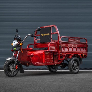 Elektrická nákladní tříkolka Leramotors Cargo G1 1000W - Tuk Tuk Červená