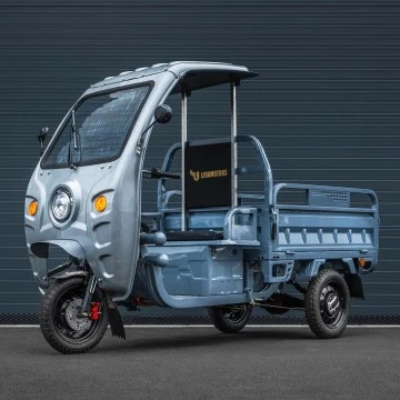 Elektrická nákladní tříkolka s kabinou Leramotors Cargo G1 1000W - Tuk Tuk Šedá