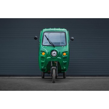 Elektrická nákladní tříkolka s kabinou Leramotors Cargo G1 1000W - Tuk Tuk Zelená